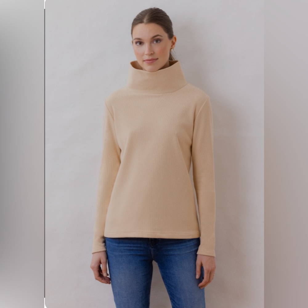 Dudley Stephens Greenpoint Sweater (L) in Blush Cream